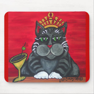Happy hour gordo Mousepad do gato