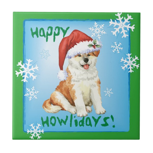 Happy Howliday Akita (Frente)