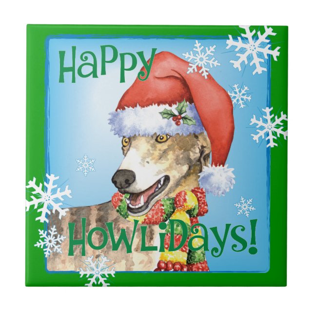 Happy Howliday Greyhound (Frente)