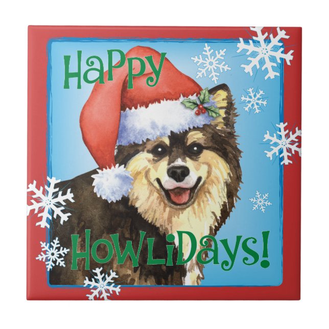 Happy Howliday Lapphund Finlandês (Frente)