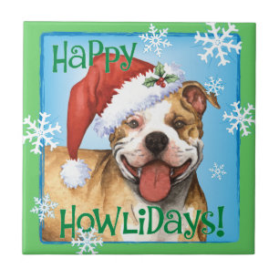 Happy Howliday Pit Bull Terrier