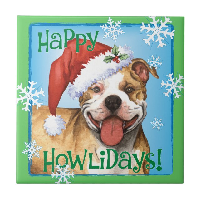 Happy Howliday Pit Bull Terrier (Frente)