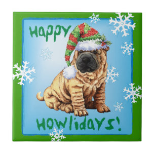 Happy Howliday Shar-Pei