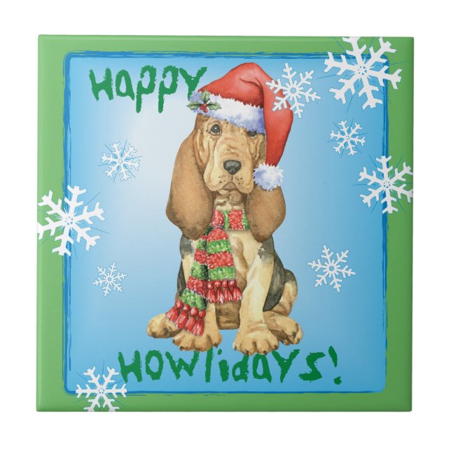 Happy Howlidays Bloodhound (Frente)