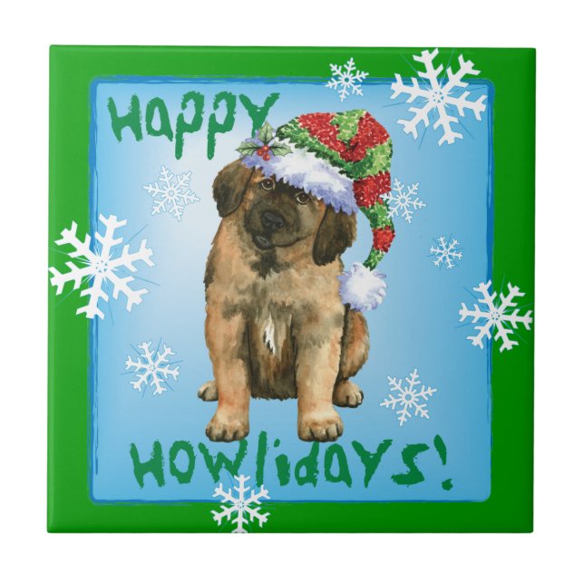 Happy Howlidays Leonberger (Frente)