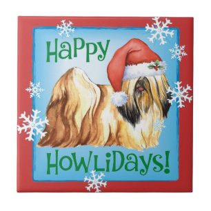 Happy Howlidays Lhasa Apso