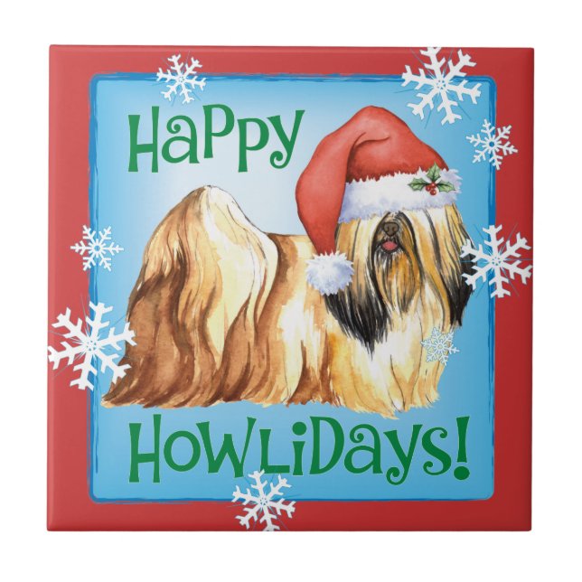 Happy Howlidays Lhasa Apso (Frente)