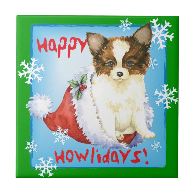 Happy Howlidays Papillon (Frente)