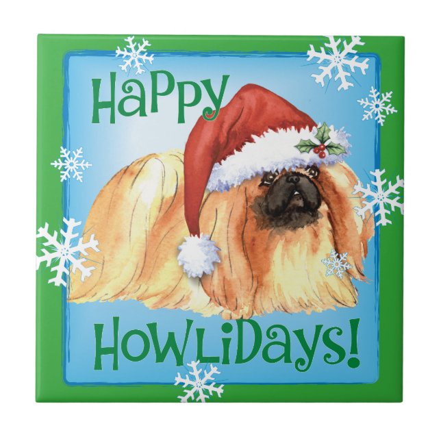 Happy Howlidays Pekingese (Frente)