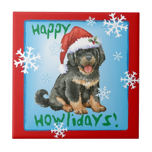 Happy Howlidays Tibetan Mastiff (Frente)