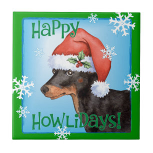 Happy Howlidays Toy Manchester Terrier