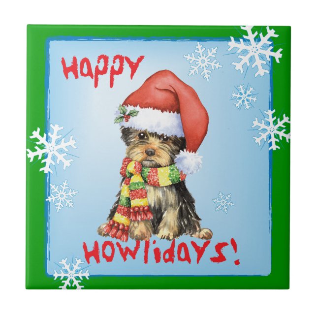 Happy Howlidays Yorkie (Frente)