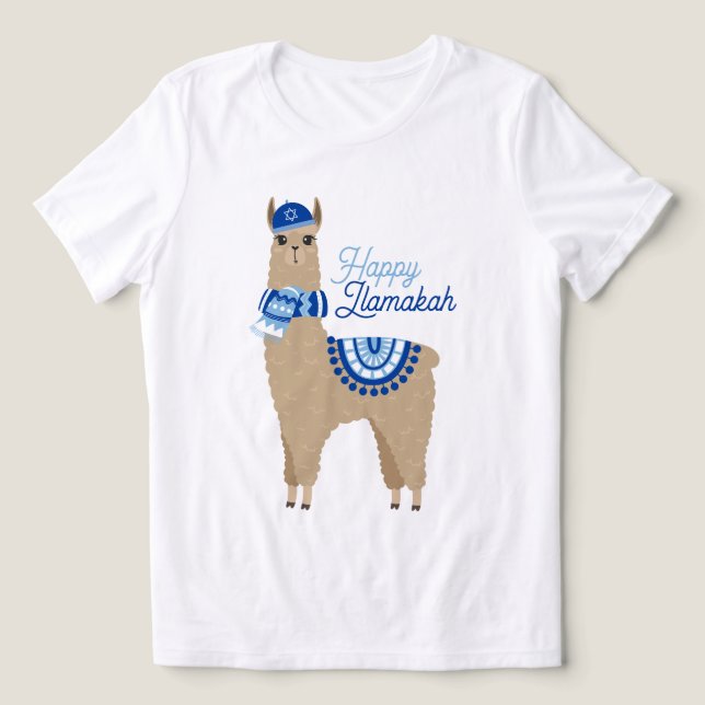 Happy Llamakah Funny Hanukkah (Design frontal)