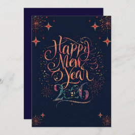 Happy new year 2026 Flat Card