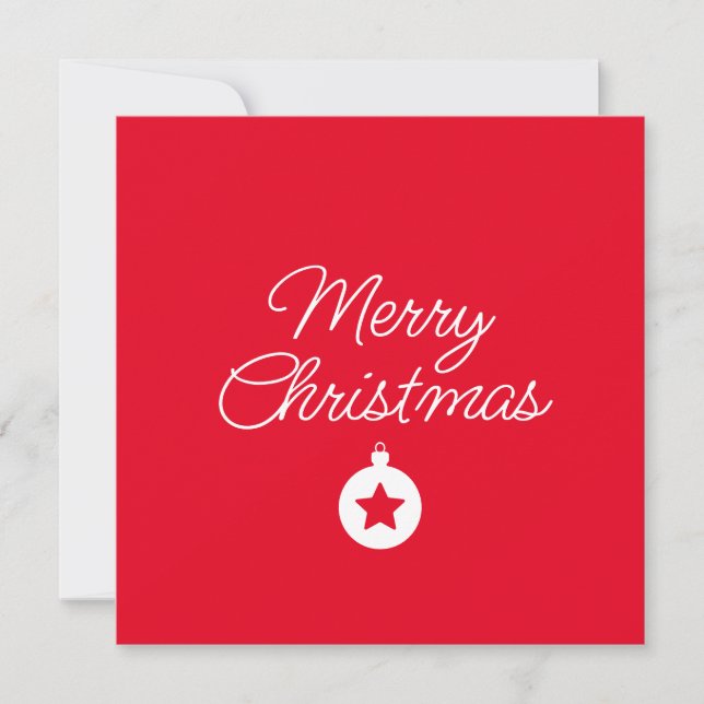 Happy New Year Merry Christmas Holiday Season Card (Frente)