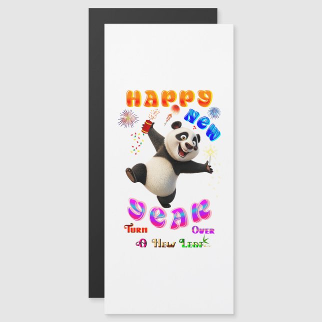 Happy New Year Turn Over A New Leaf (Frente/Verso)