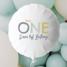 Happy One First Birday boy Ballon