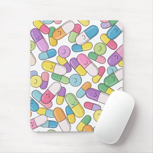 Happy Pills - Mouse Pad (Com mouse)