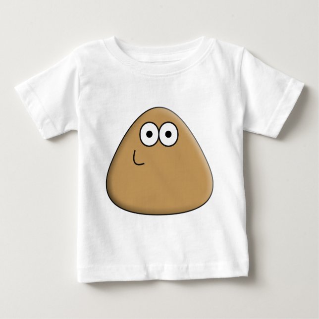 Happy Pou - Camisa Do Bebê (Frente)