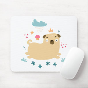 Happy Puggy Mousepad