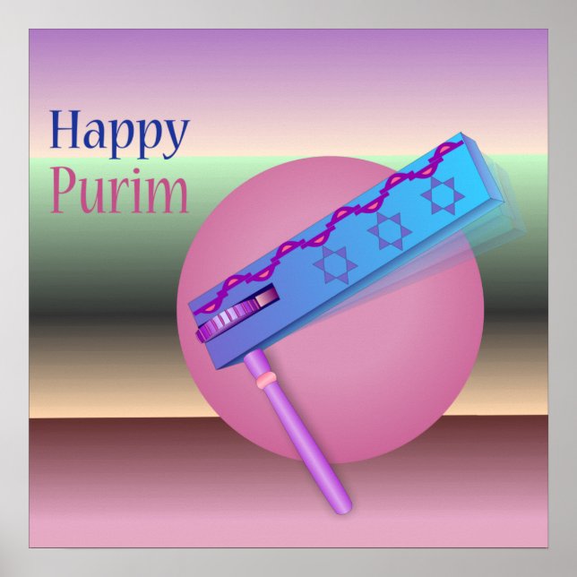 Happy Purim Poster (Frente)