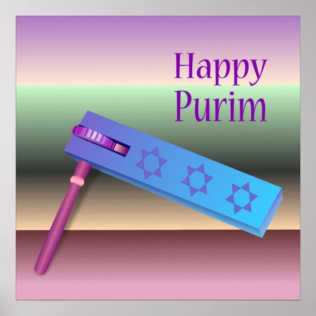 Happy Purim Poster (Frente)