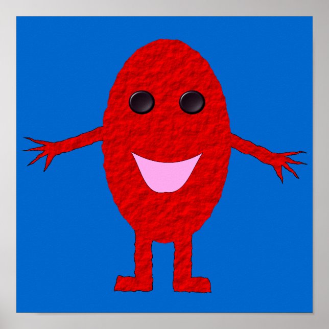 Happy Red Grape Poster (Frente)