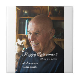 Happy retirement add name photo years of service r