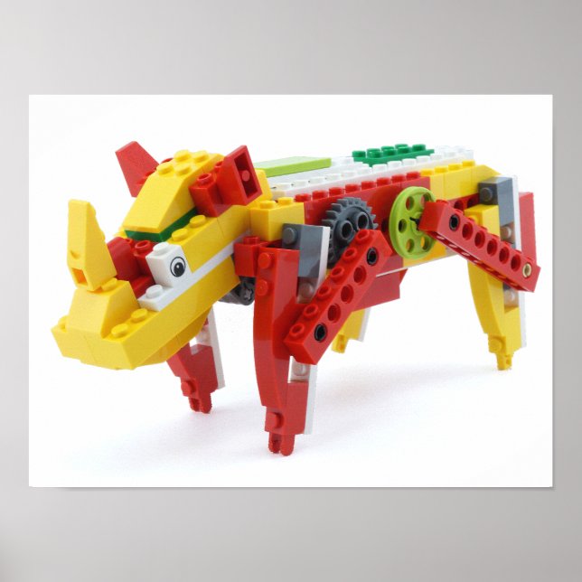 Happy Rhino Poster (Frente)