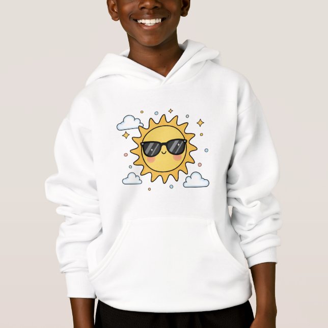 Happy Smiling Sun Cartoon - Minimalist Kawaii Suns (Frente)