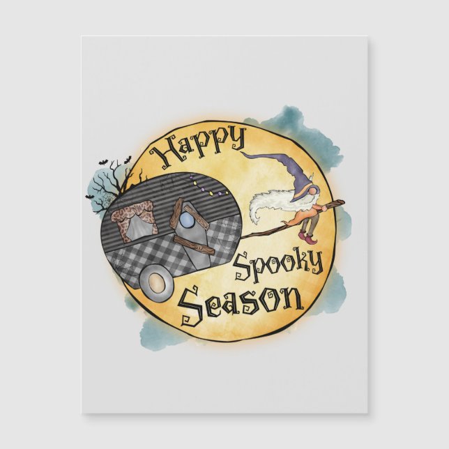 Happy Spooky Season Witch Camper Van (Frente)