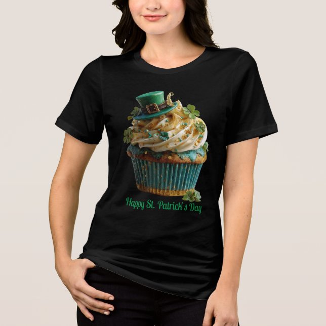 Happy St. Patrick's Day Lucky Cupcake (Frente)