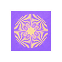 Happy Sunburst Stretched Canvas Print