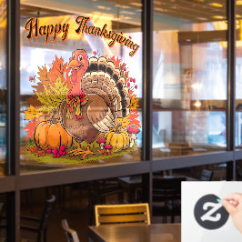Happy Thanksgiving Turkey Fall Harvest Graphic 