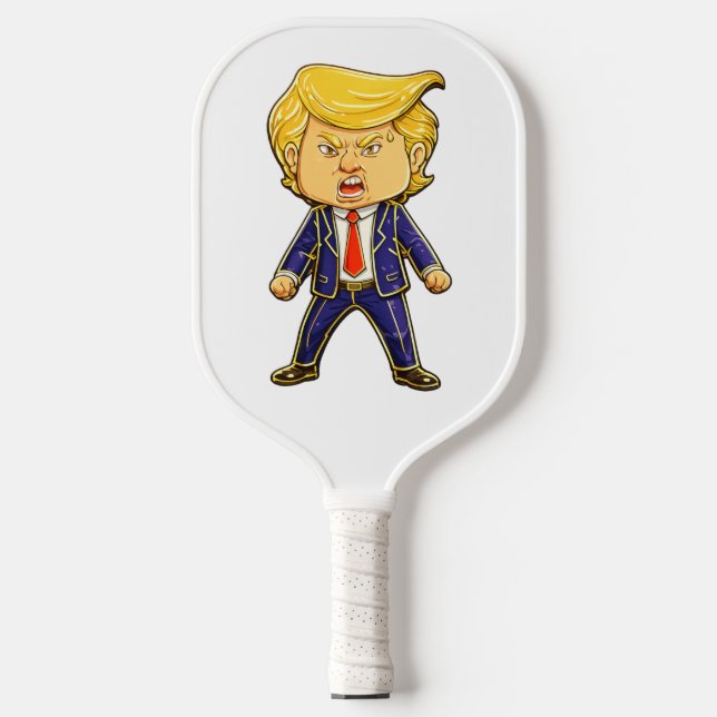 Happy Trump Lapel Pin Meme Angry Trump Pop Art (Front)