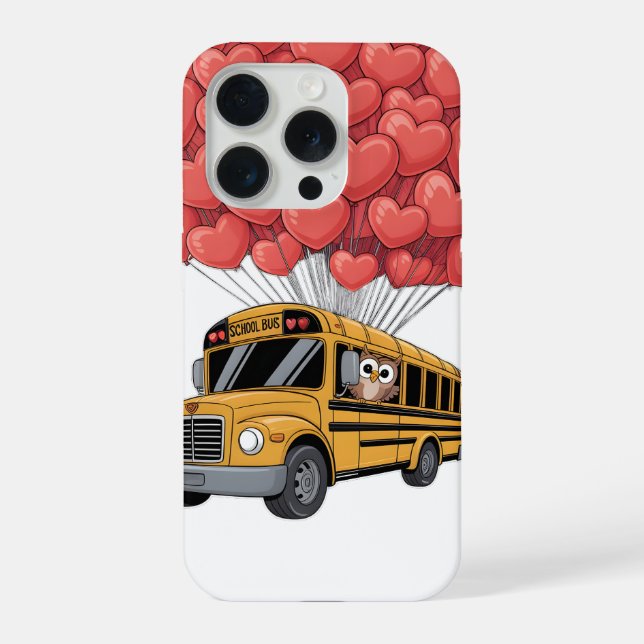 Happy Valentine's Day Bus with Owl (Verso)