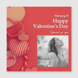 Happy valentine's day Custom Photo Red Hearts