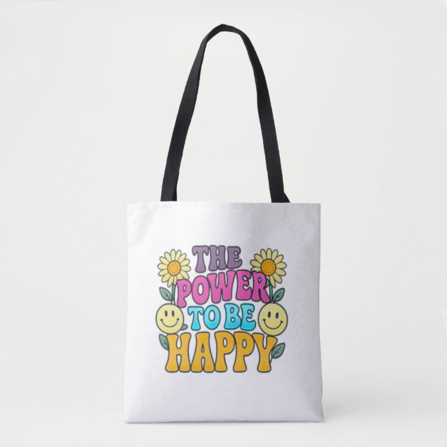 Happy Vibes Tote Bag (Frente)