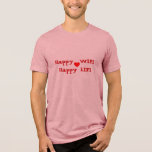 Happy WIFI Happy LIFI<br><div class="desc">Ah, é verdade. Mulher Feliz, Vida Feliz, se Mamãe não está feliz, ninguém está feliz! Esta seria uma camiseta Festa de casamento engraçada para todos os membros do grupo do partido Camisetas BestMan T-shirts Padrinho de casamento Camisetas Usher T-shirts RingBearer T-shirts</div>