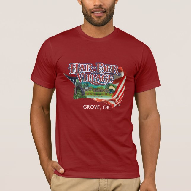 Har-Ber Village com camiseta de bandeira 2 (Frente)