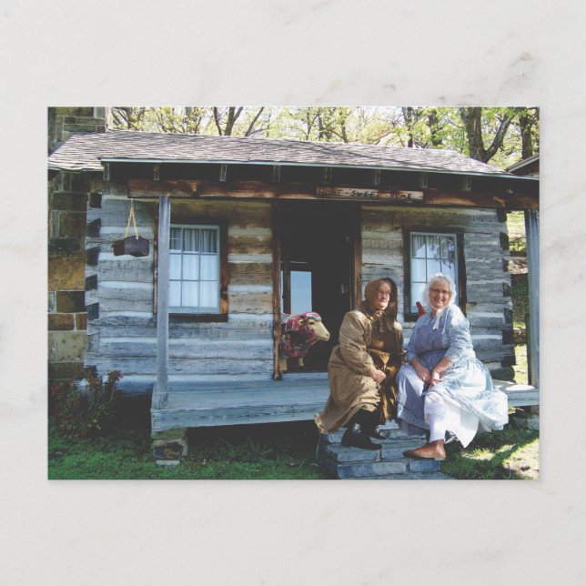 Har-Ber Village pioneiras mulheres postam cartão (Frente)