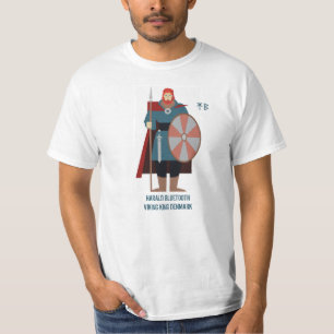 Harald Bluetooth - Rei Viking da Camiseta Dinamarq
