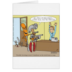 Hardware Store Liberation Funny Oferta Cartões Cam