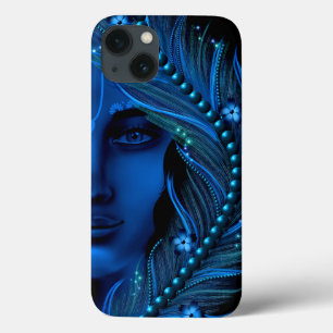 Hare Krishna art - Divino lindo azul de Krishna