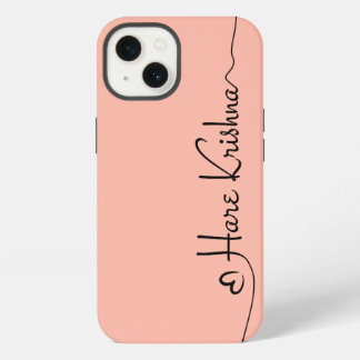 Hare Krishna art typografia iPhone / iPad case