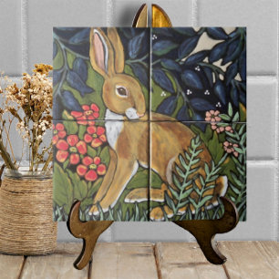 Hare Rabbit Garden Mural William Morris Inspirado
