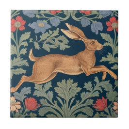 Hare William Morris estilo Right Facing Floral