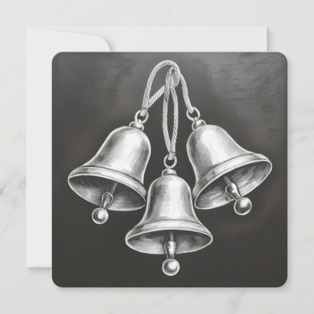 Hark, como os Bells: Um Cartão de Natal Minimalist (Frente)