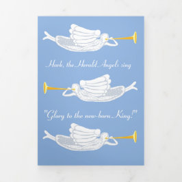Hark, os anjos do Herald cantam o cartão de Natal