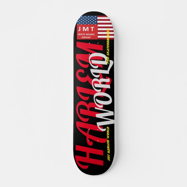 HARLEM WORLD  JMT 7 3/4" Deck de Skateboard (Frente)